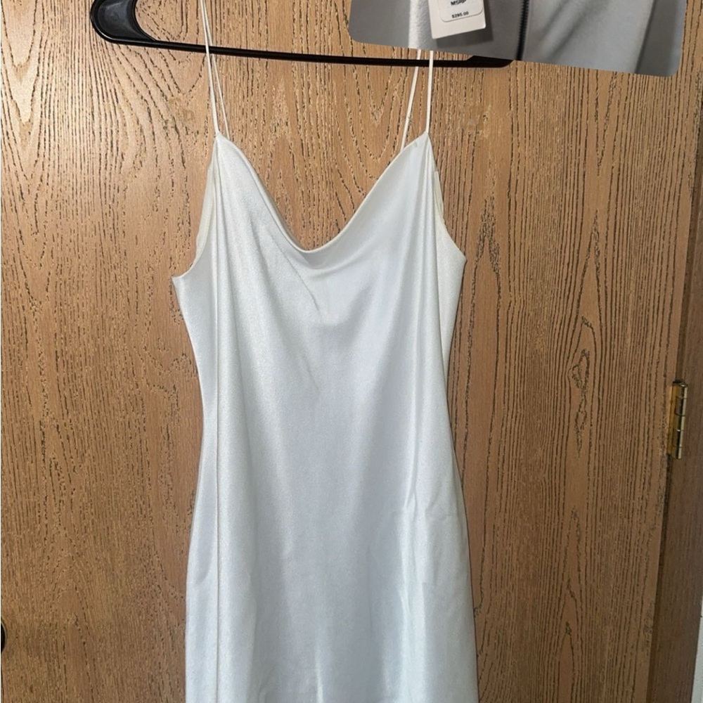 Alice + Olivia White Slip Dress